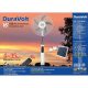 Duravolt 16 Inches - 3 In 1 Rechargeable Fan +Solar Panel + 2 Bulbs